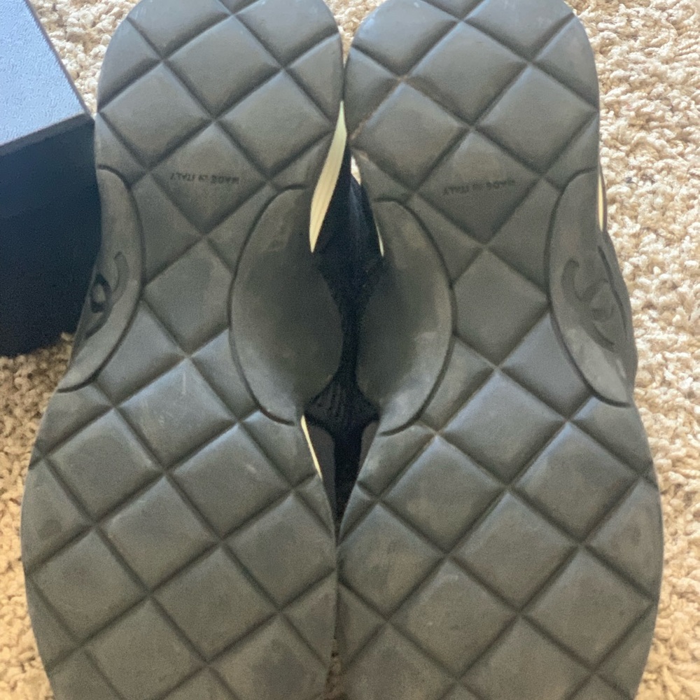Chanel Black Stretch Sneakers 39 (Women’s 8) - Picture 7 of 9